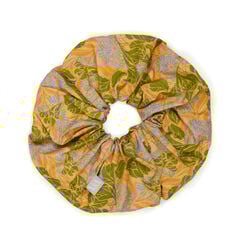 E.A. Séguy yellow and blue daisies scrunchie