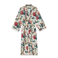 Peony cotton dressing gown