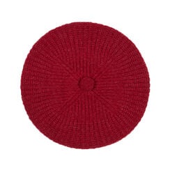 Poppy red lambswool beret