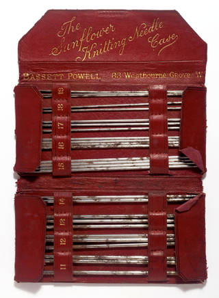 knitting needle case and knitting needles