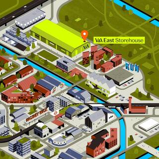 map of V&A East Storehouse location