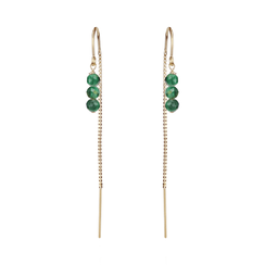 Malachite earrings by Mounir 